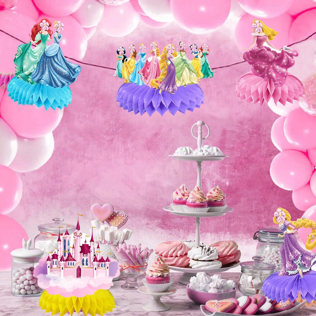 Décorations De Fête Sur Le Thème Du Hockey - 9 Pièces En Nid D'abeille - Pour Anniversaire, Baby Shower, Mariage - Couleurs Bleu Et Rouge - Faciles à Assembler - 10