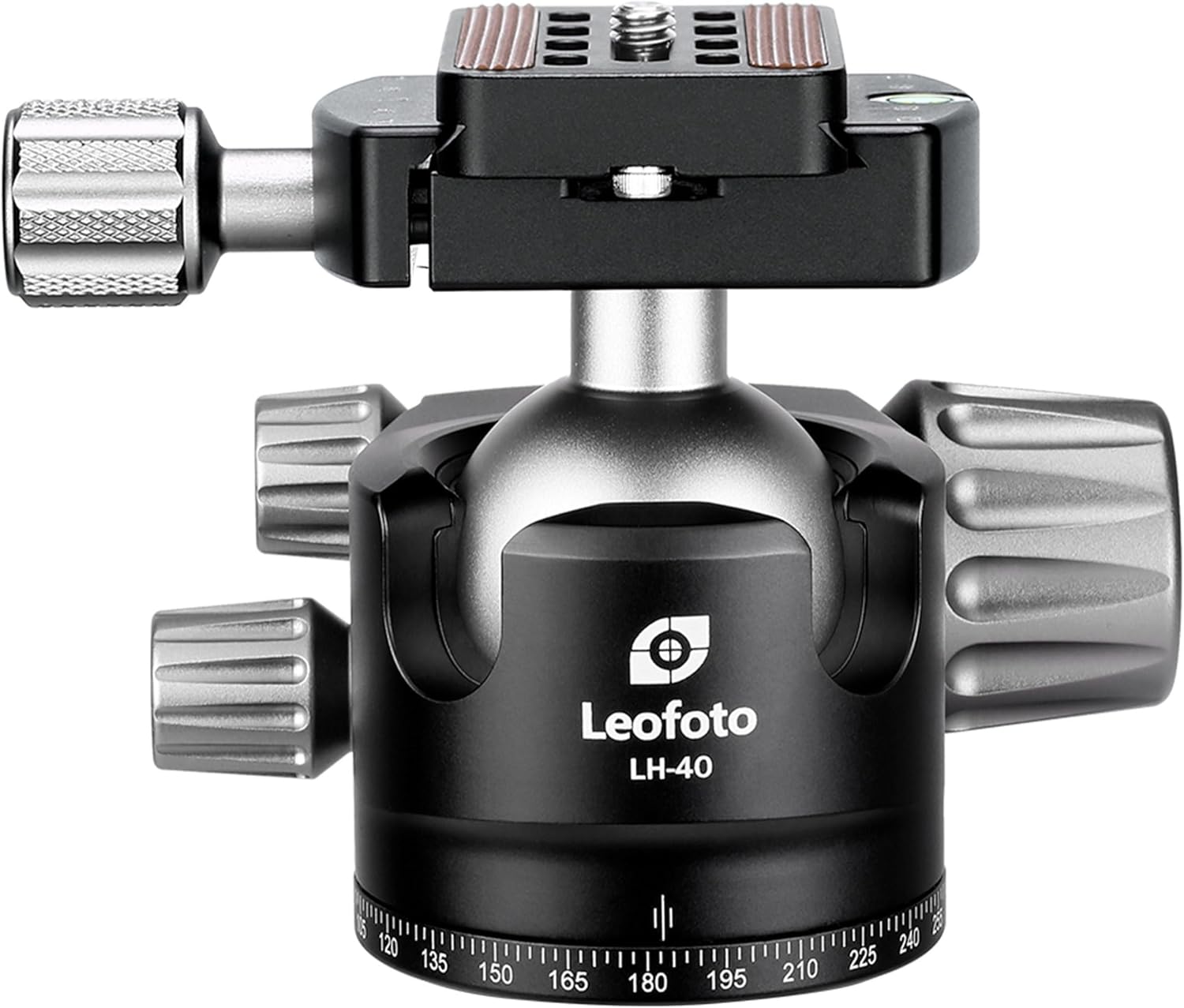 LEOFOTO 87mm Camera Tripod Ball Head Mount with 1/4" Arca QR Plate for Camera/DSLR/Camcorder, 360° Swivel & 90° Tilt Panoramic Ball Head, 3/8" Mounting Screw for Tripod/Monopod/Slider, Max Load 44lb