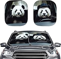 Vista 33 de Mumeson Parasol de dos piezas para parabrisas de automóvil de noche estrellada, parasol para rayos UV y reflector de calor para casi vehículos