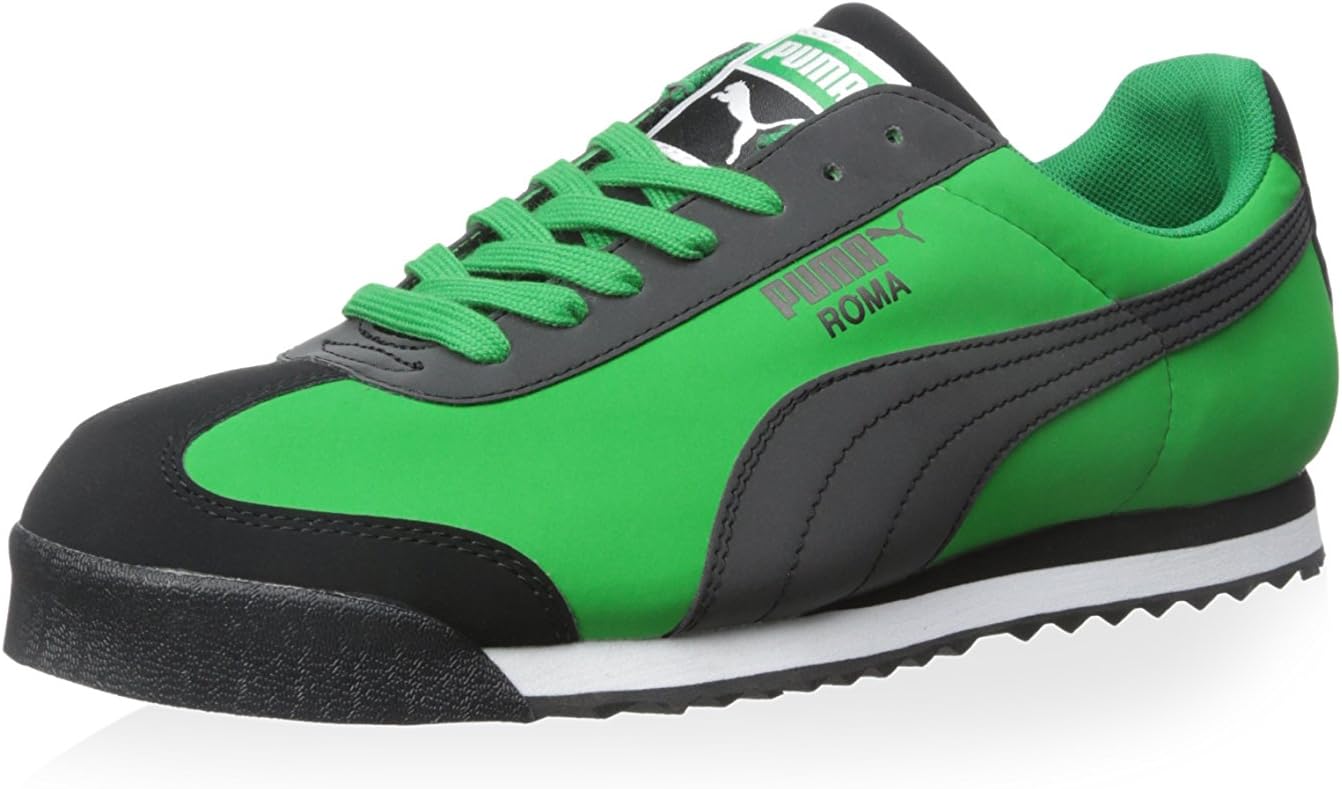 Puma Men's Roma Nbk Geo Fashion Sneakers Fern Green/Black 10 D(M) US