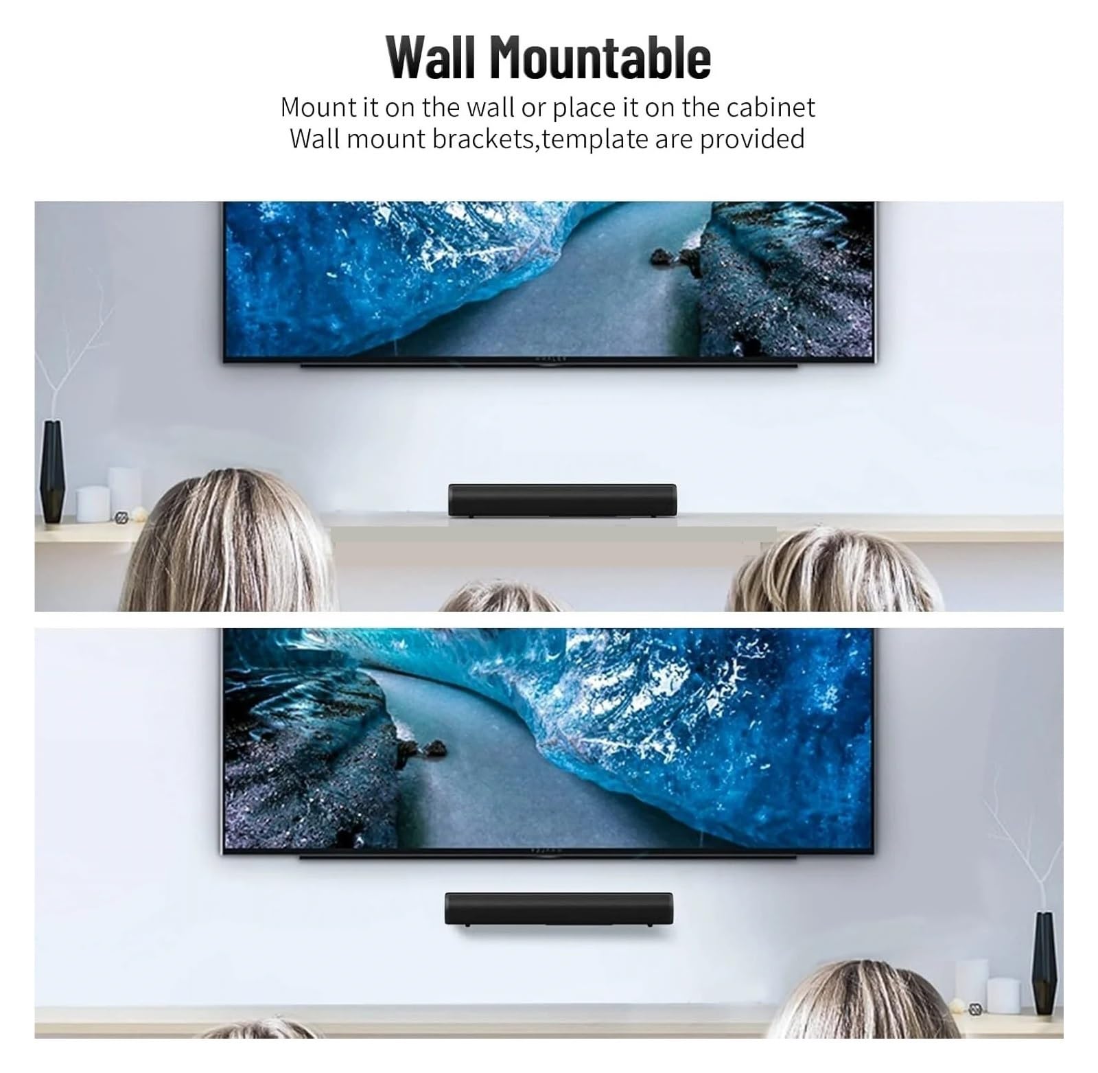 Soundbar A Colonna Wireless Da 50 W, Altoparlanti Bluetooth, Potente Musicale 3D For Home Theater, For TV E PC Connettività Versatile