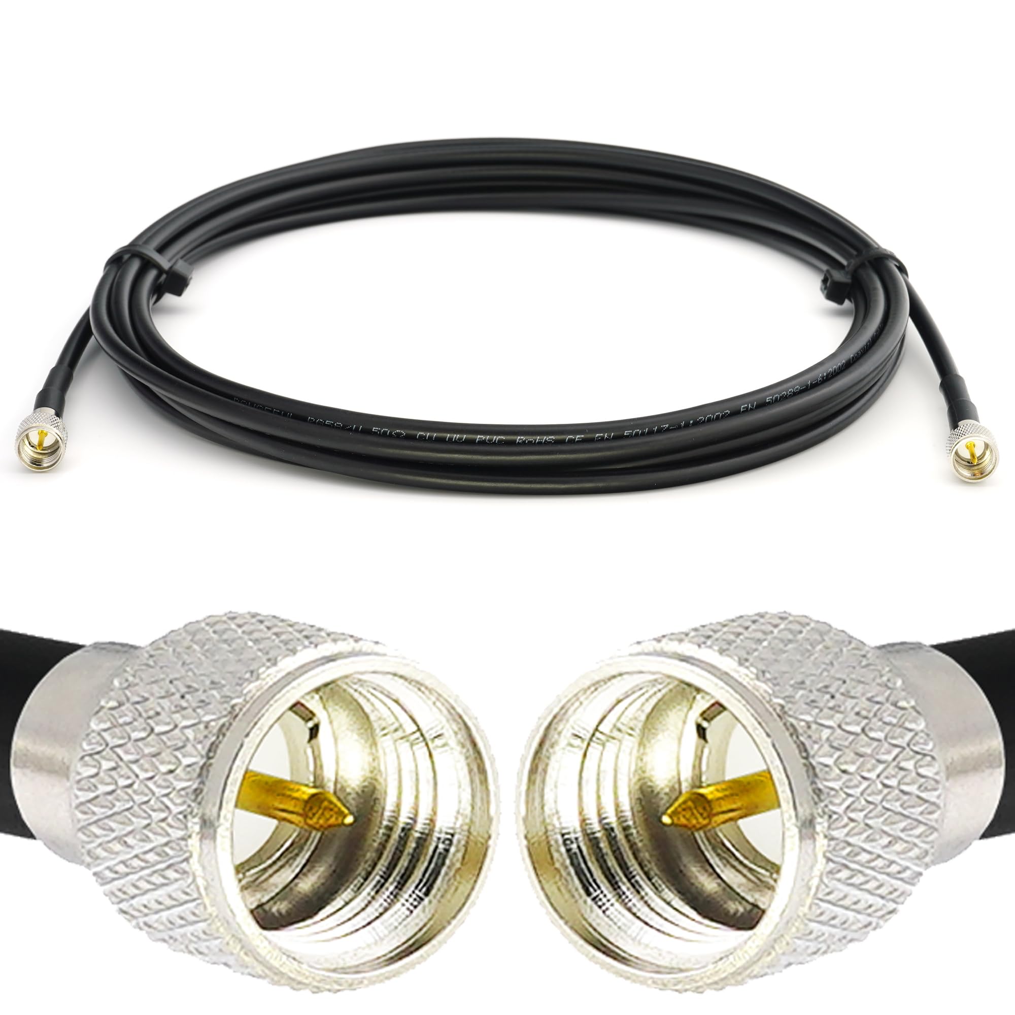Câble antenne CB mini UHF mâle RG58 50 Ohm de haute précision - 8