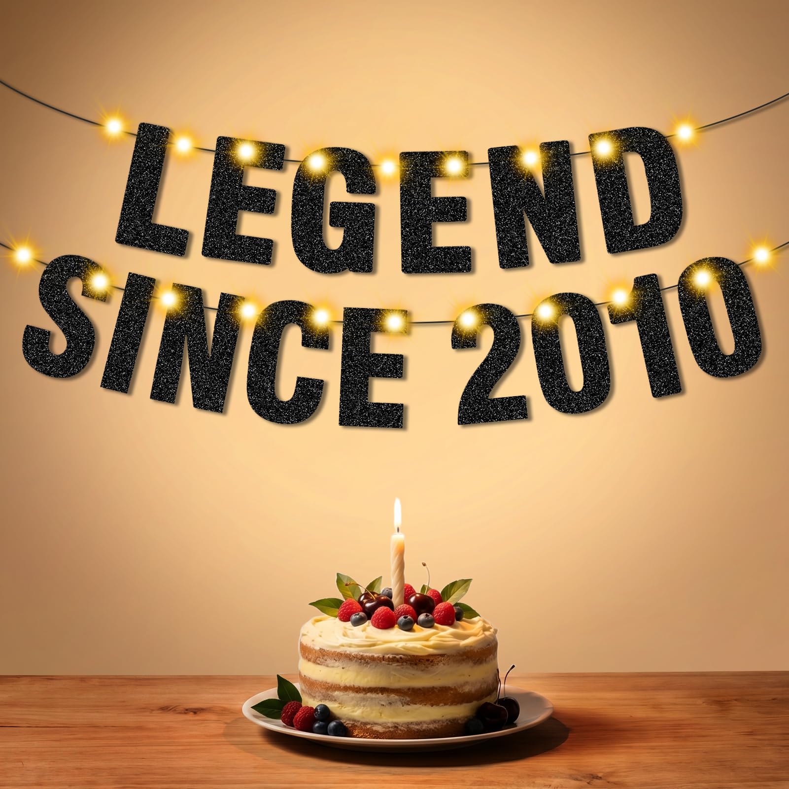 Zirtorei Pre-strung Legend 16th Birthday Lighted Decorations for Boy Girls