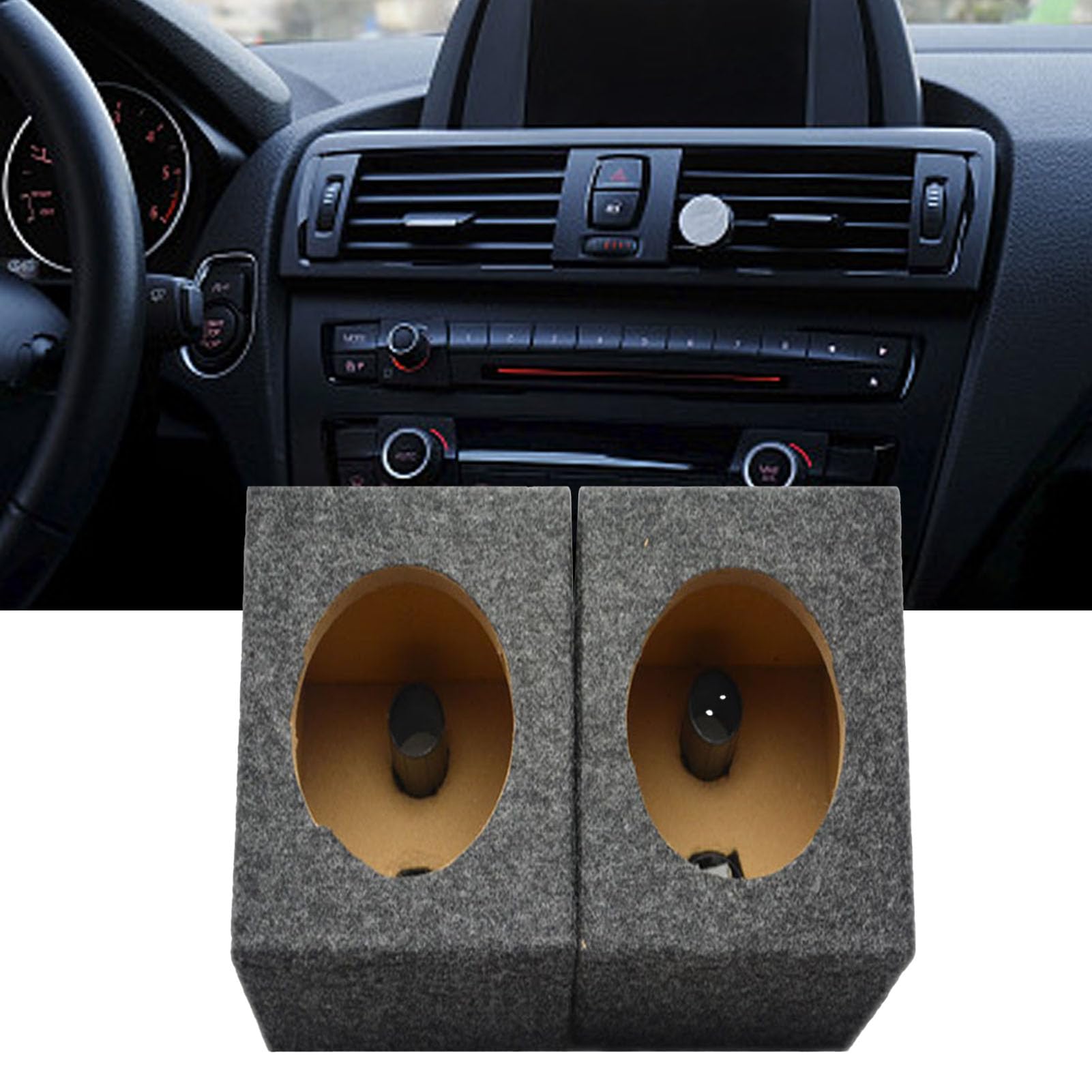 Fafeicy Scatola Subwoofer Singola, Custodia per Altoparlante per Auto da