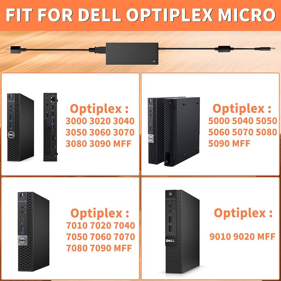 Dell 7010 Power Supply 130W 90W AC Charger For Dell OptiPlex 3000