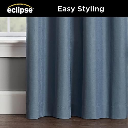 Vista 37 de ECLIPSE, Kendall - Cortinas blackout térmicas modernas con bolsillo para cortinero, cortinas para ventana de habitación o sala (1 panel), 42x84