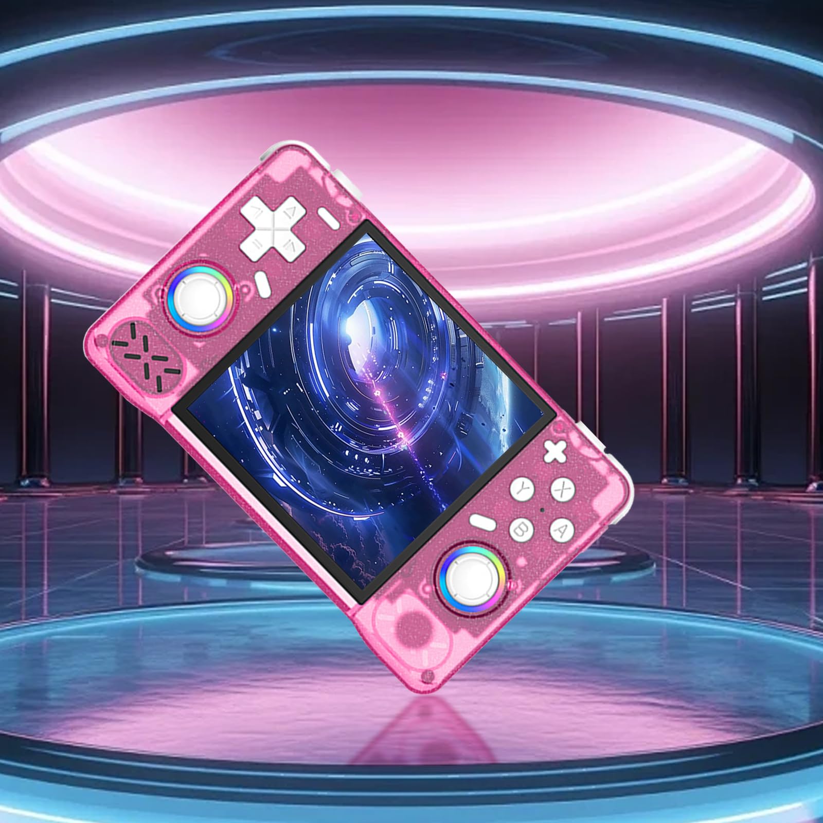 Console di gioco portatile con schermo HD da 4", 128 G, Wi-Fi, rosa, giochi retrò | Console di gioco portatile leggera e portatile, molti giochi retrò, multiplayer, lunga durata, ideale in viaggio