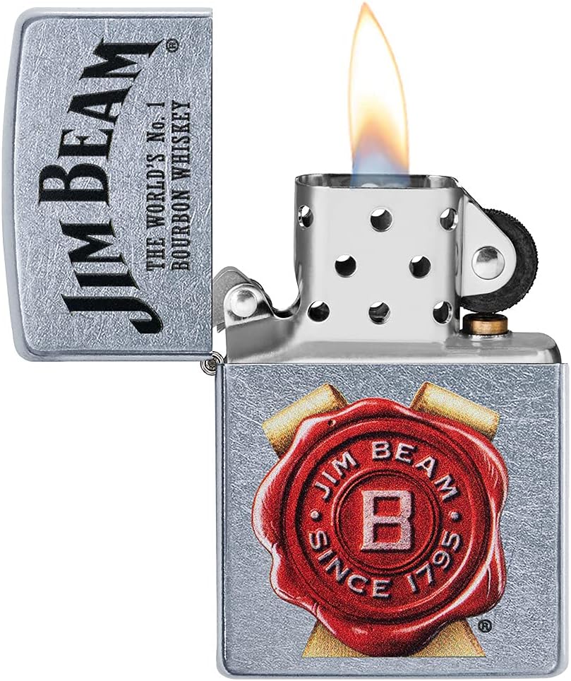 Zippo Jim Beam Rosette Logo Pocket Lighter