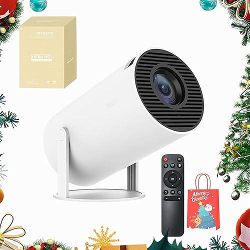 Vistacast Mini proyector inteligente de 210 con pantalla extragrande, 4k UHD Plug Vistacast Mini proyector, Vistacast Mini 210 Smart Projector,