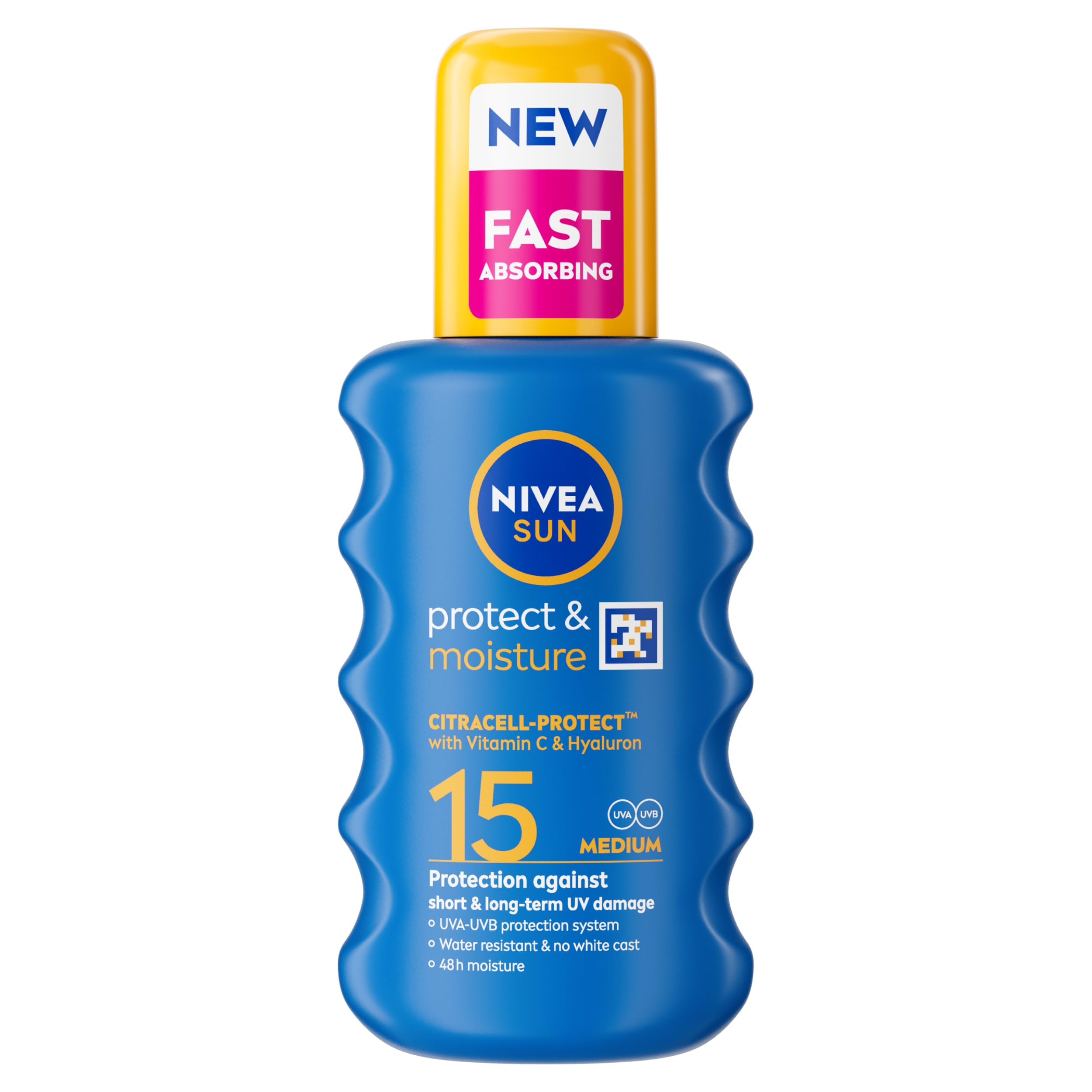 2 X NIVEA SUN Protect & Moisture Sun Cream  20 & 15 Medium  x 2