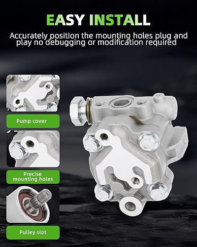 Miniatura 360 de SCITOO Bomba de dirección asistida compatible para 2005 para Saab 9-2X 2.0L, 2006 para Saab 9-2X 2.5L, 2004-2005 para Subaru Impreza 2.0L, 21-5396