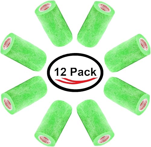 Miniatura 196 de Cinta adhesiva de 3 pulgadas para veterinarios (varios colores) (paquete de 24) rollo de agarre de vendaje flexible de adherencia autoadhesiva