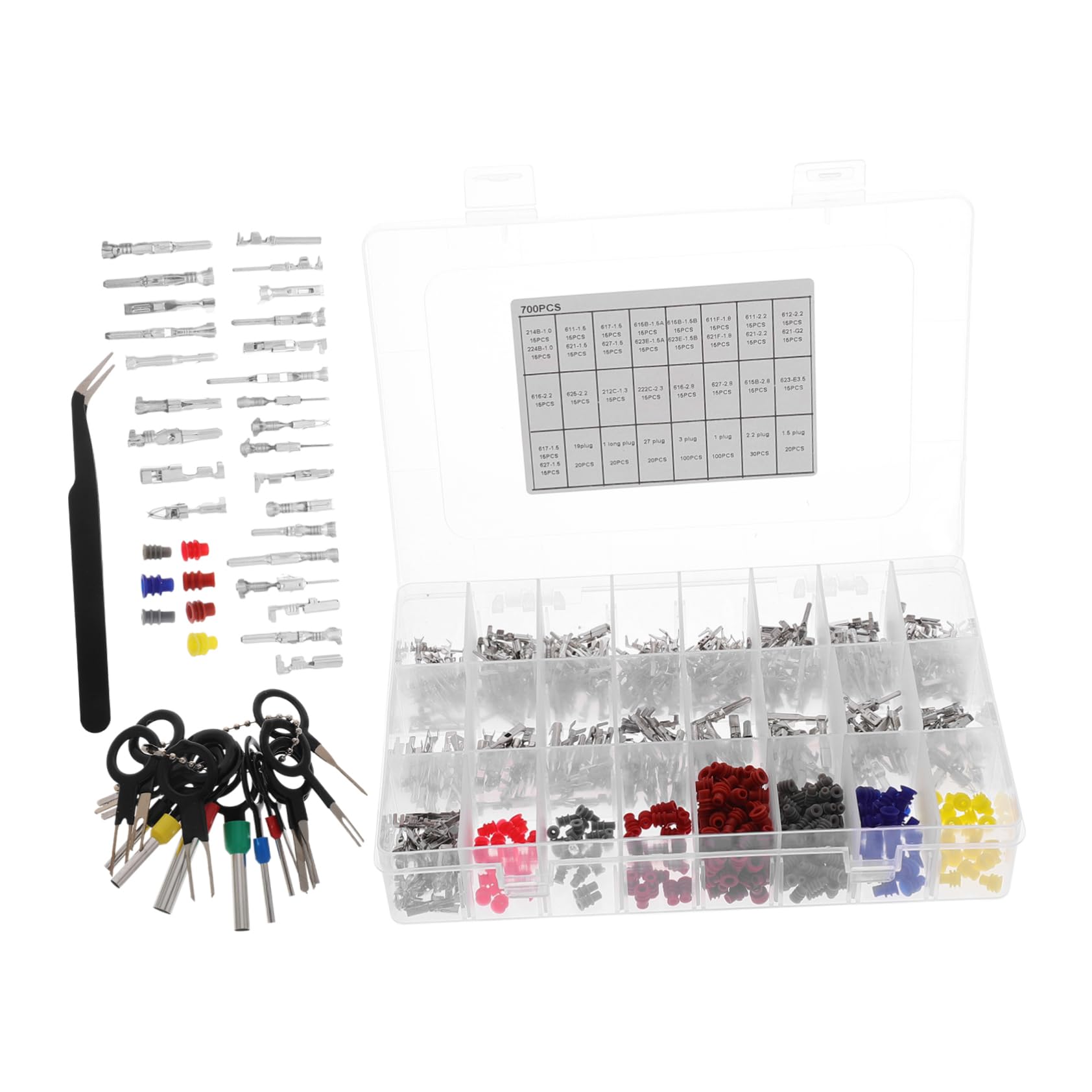 Kit de Terminales de Crimpado para Conectores Automotrices 700 Piezas