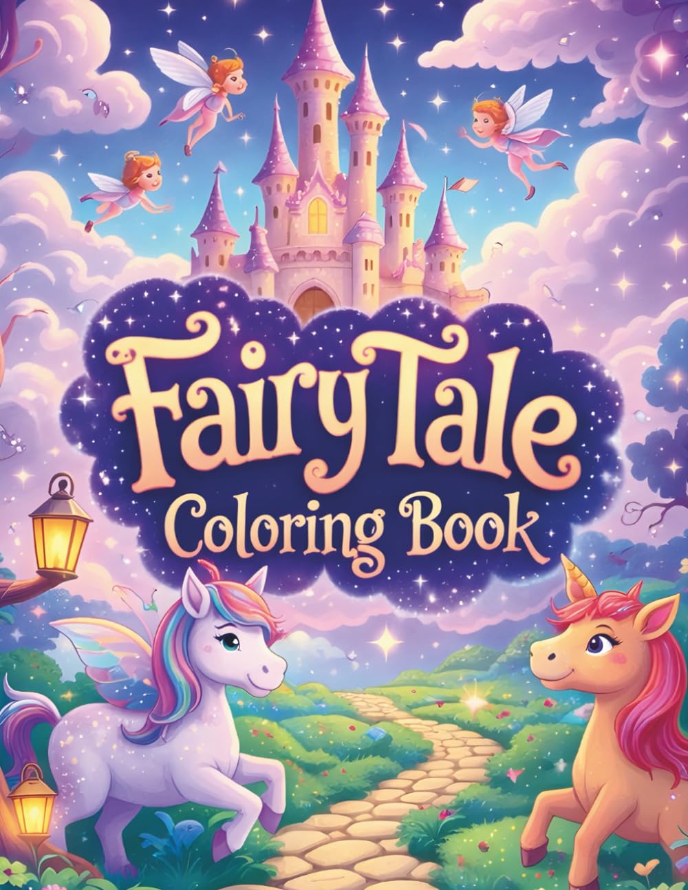 My Fairy Tales Coloring Book: Cute Fairies, Magical Castles, and Fantasy Scenes