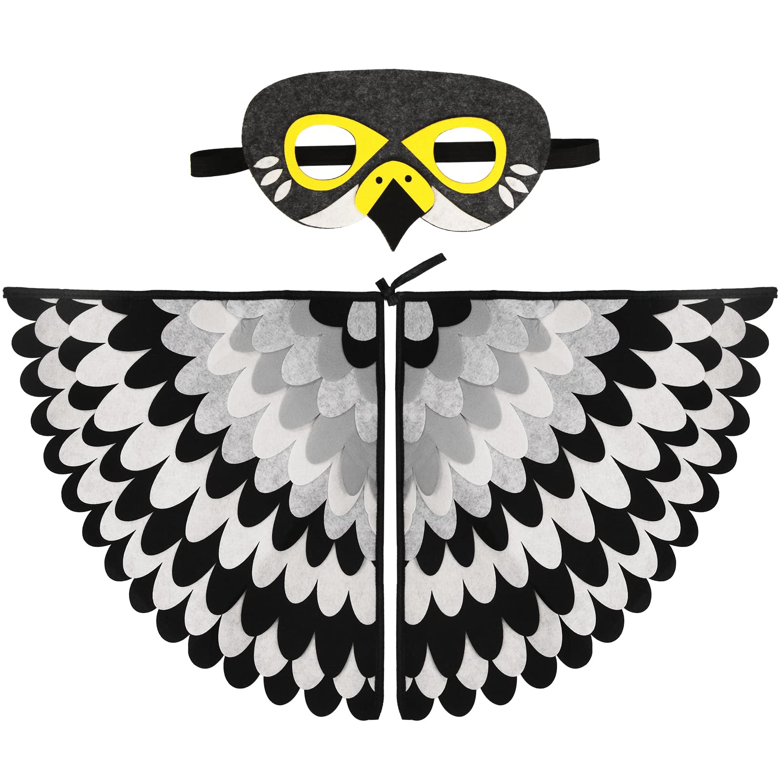 Papagei-Kostüm Für Kinder 3-8 Jahre – Bunte Vogelflügel Mit Umhang & 3D-Maske Für Halloween & Verkleidungspartys