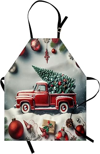 Vista 72 de Ambesonne Delantales multicolor Rubí pálido.