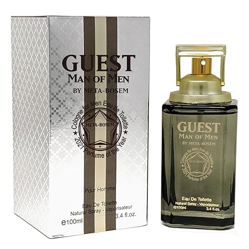 META-BOSEM GUEST MAN OF MEN Colonia, Eau de Toilette en espray para hombres, maravilloso regalo, aroma exclusivo, todo tipo de piel, una botella