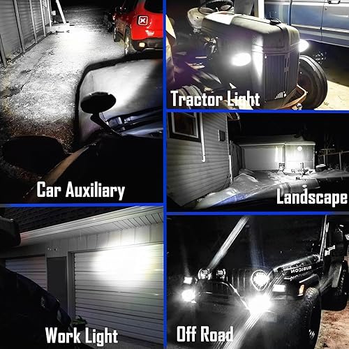 Miniatura 10 de Ourbest Barra de luz LED de trabajo, ovalada de 6 pulgadas, luces LED de tractor de 1224 V, compatible con John Deere Tractor 4010 4230 4430 3010