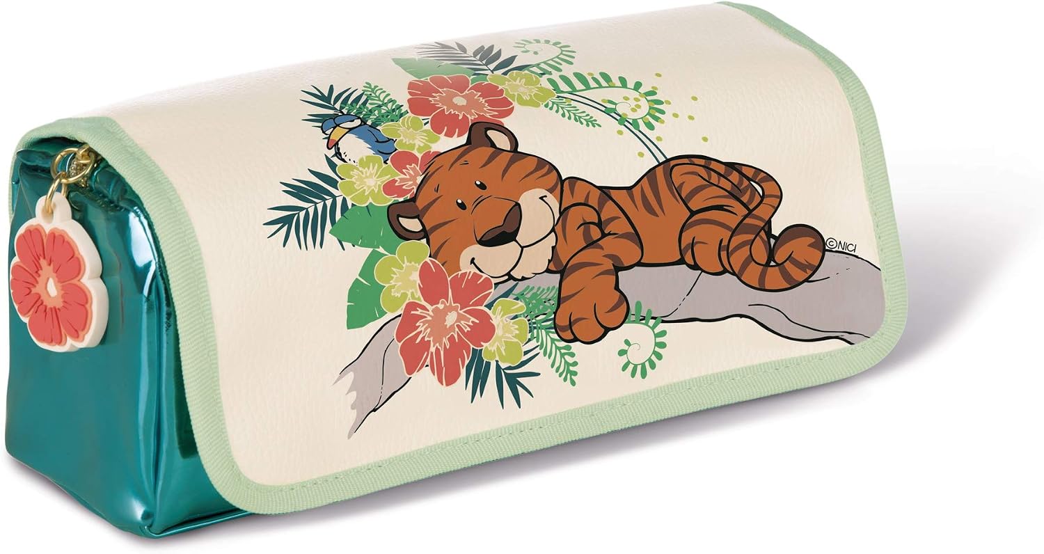 NICI Pencil pouch to roll 19x7x7cm, Brown, 19 x 7 x 7 cm