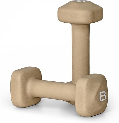 Miniatura 12 de Tone Fitness Pares de Mancuernas de Pesas de Neopreno con Cabeza Cuadrada Antirrodamiento | Múltiples Opciones verde azulado,Beige,Negro