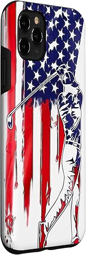 Miniatura 3 de Funda divertida de golf con bandera estadounidense para iPhone 11 Pro Max