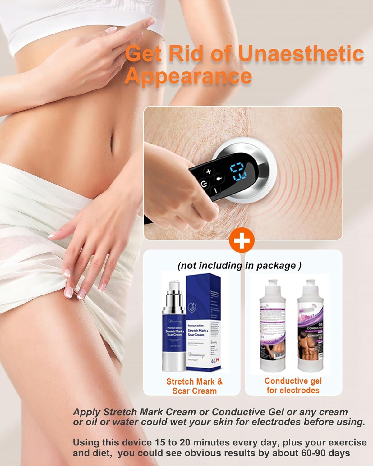 Body Sculpting Machine - Professional Cordless Handheld Body Shaping Massager Tool - Suitable for Belly, Waist, Arms, Leg, Home Tool for Women - Image 6