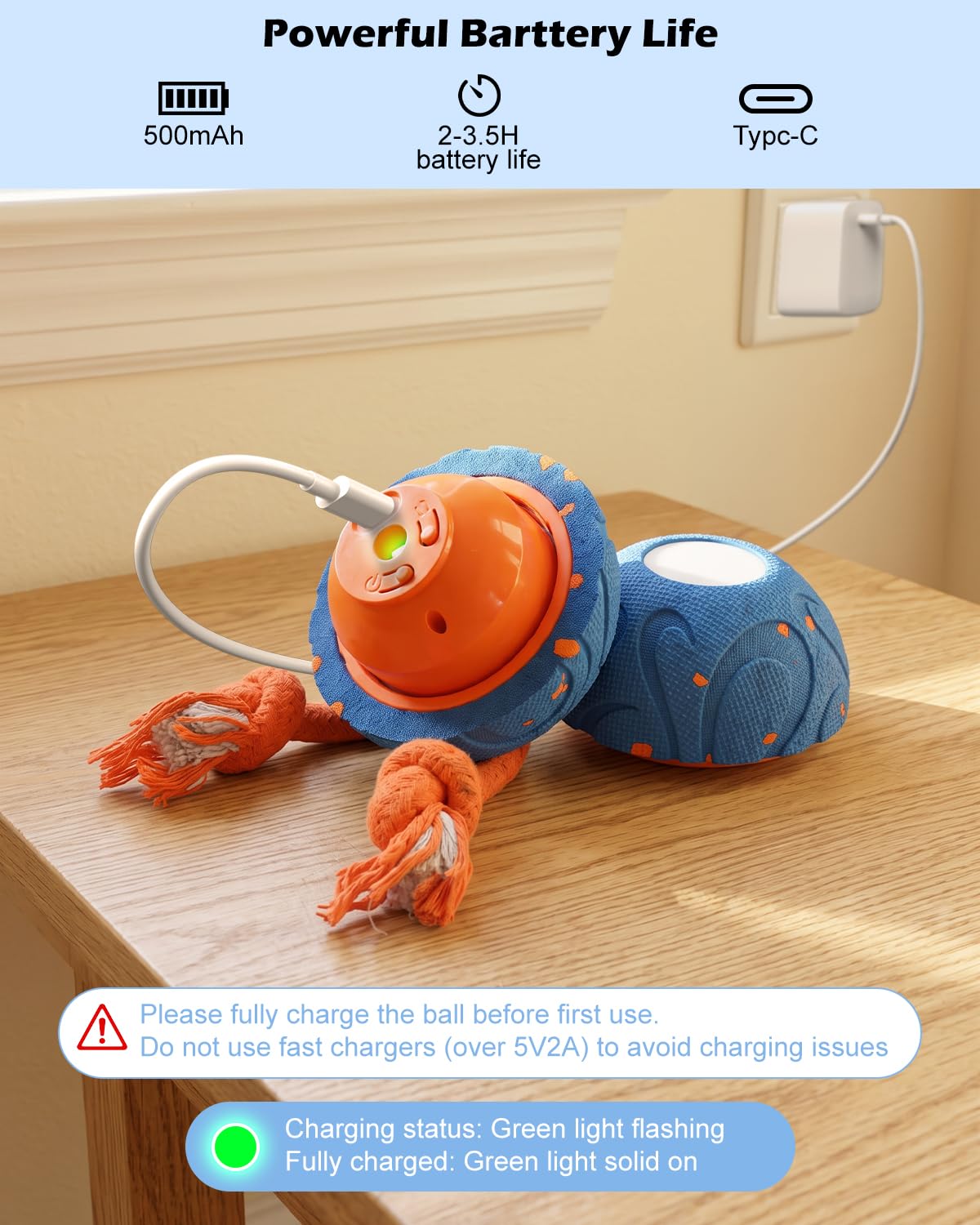 CloudValley Juguete Inteligente Interactivo para Perros con Control Remoto, Material E-TPU