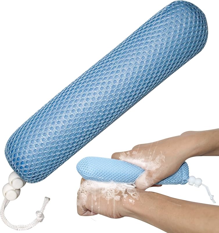 Cabeça de escova para banho com esponja KkaFFe azul, modelo YS0119