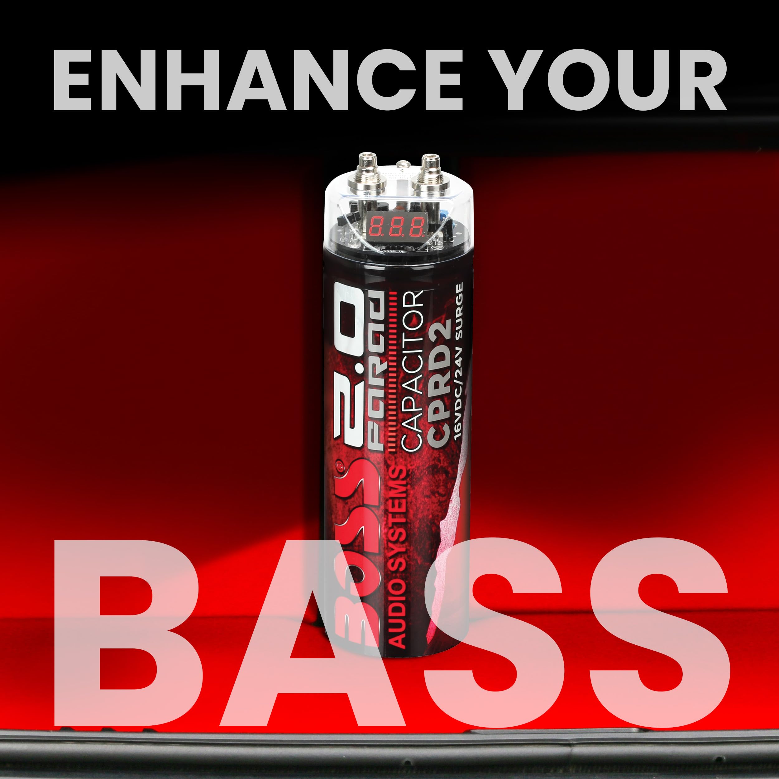 Boss Audio CPRD2 2 - Condensador Farad