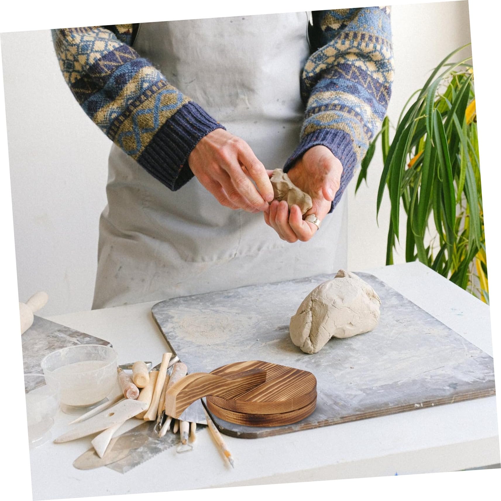 BESTonZON 10piezas Prensa De Masa De Madera Para Empanadas y Dumplings Herramienta De Repostería y Preparación De Bocadillos