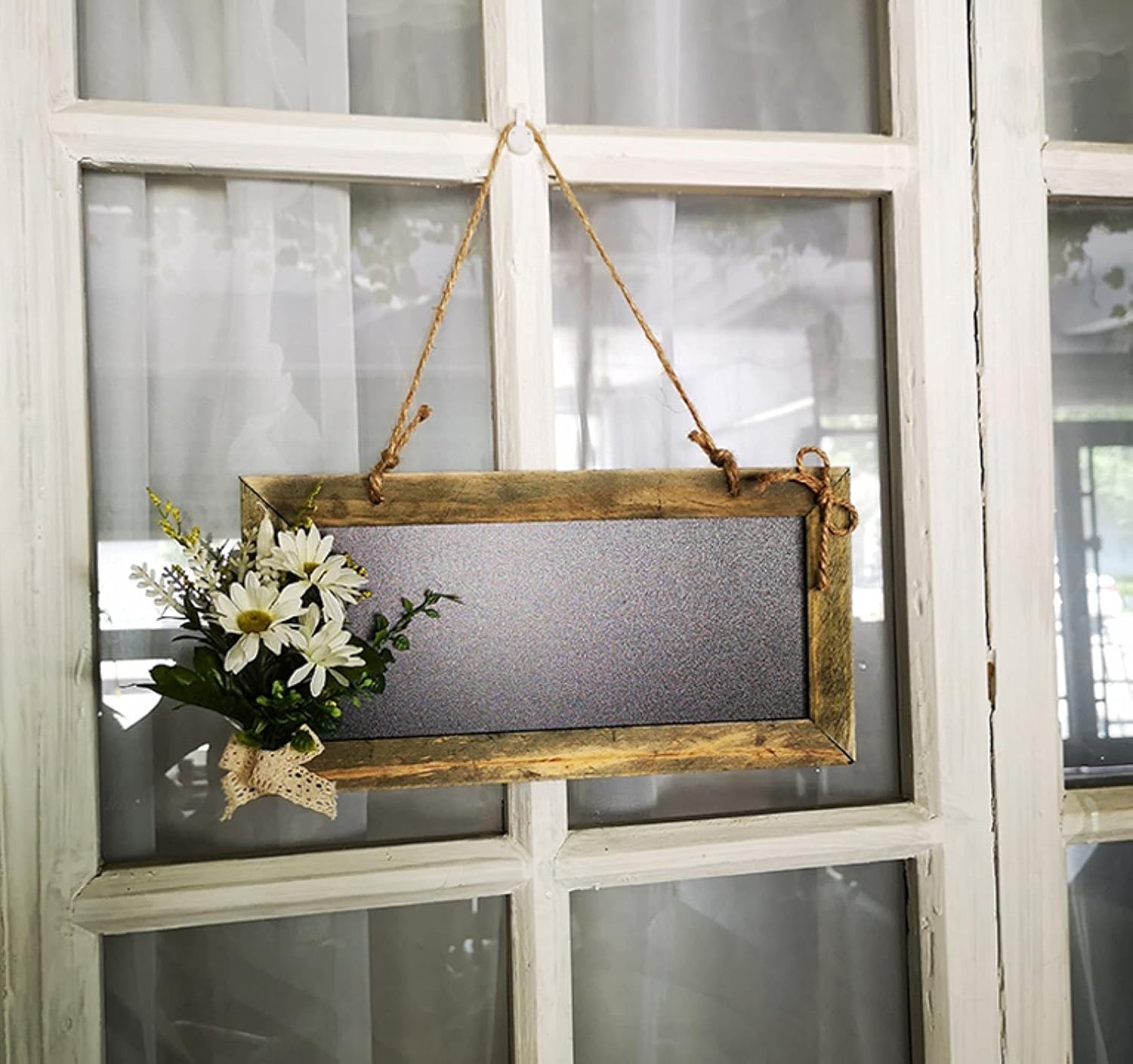 Wall Mounted Chalkboard 12 x 6in Vertical or Horizontal Hanging Wood Frame Message Board for Farmhouse Decor Wedding Restaurant Menu and Home,Paulownia x4,11.8"x5.9" (Paulownia X2 11.8"x5.9")