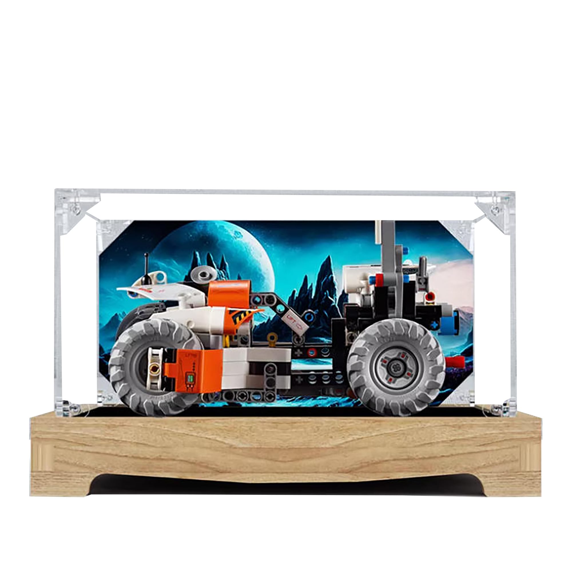 Acrylic Display Case for Lego 42178 Space Surface Loading Vehicle Model, 3mm Dustproof Di…