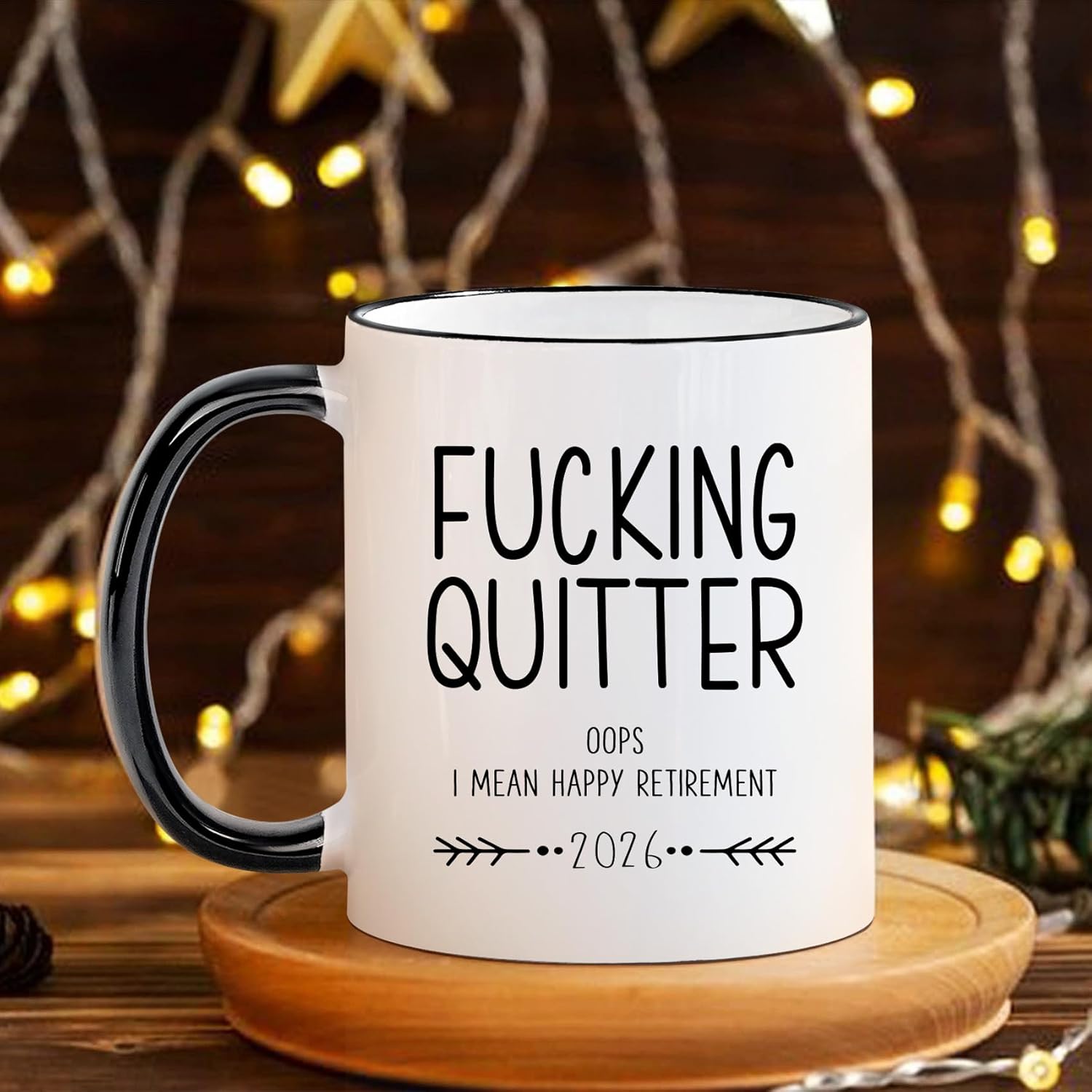 Funny Retirement Gifts for Men & Women - Quitter Coffee Mug,Quitter I Mean Retired Gift for Boss, Coworker, Friend | Birthday Christmas Office Party Gift for Men & Women -46 - Image 2