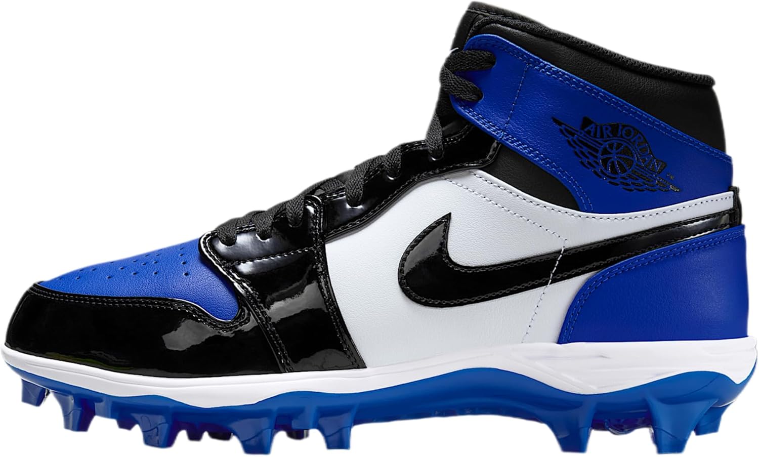 Jordan 1 Mid TD Men's Football Cleat (Game Royal/White/Black) Size 12