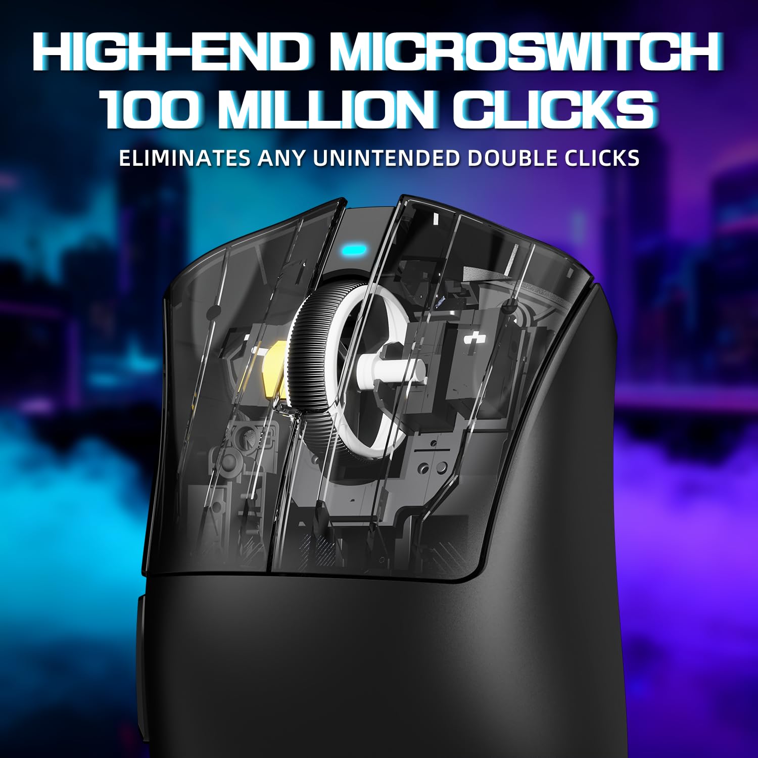 ATTACK SHARK V3PRO Mouse Gaming Senza Fili Con Dock Ricarica Magnetico, PixArt PAW3311, Fino A 25000 DPI, BT/2.4GHz/Filiato, 100M Clic, 500mAh, 65g Ultra-Leggero Per Win11/Xbox/PS/Mac - Nero