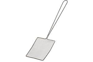 Browne 5 Inch Nickel-Plated Fine Mesh Fryer Skimmer for Efficient Frying