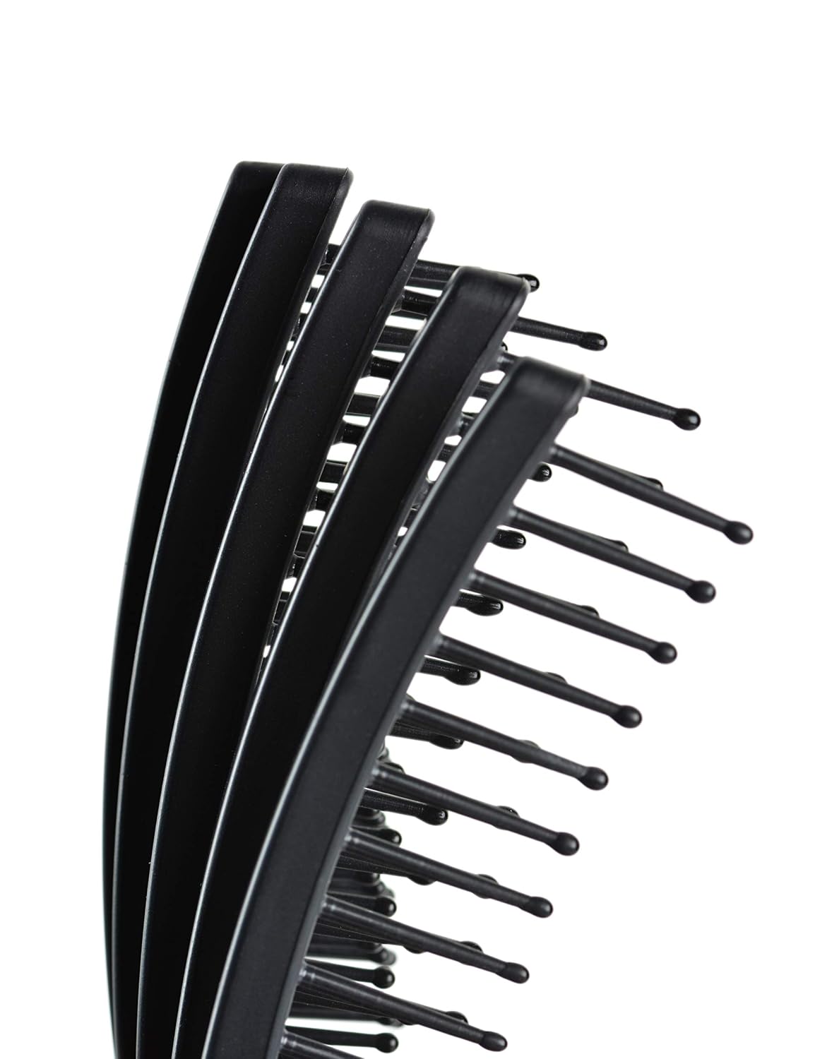 KareCo Tangle Buster Detangler Brush Bundle, [Black Tangle Buster, Small Teal and Pink, Mini Black Travel Size], Designed to work with All Hair Types