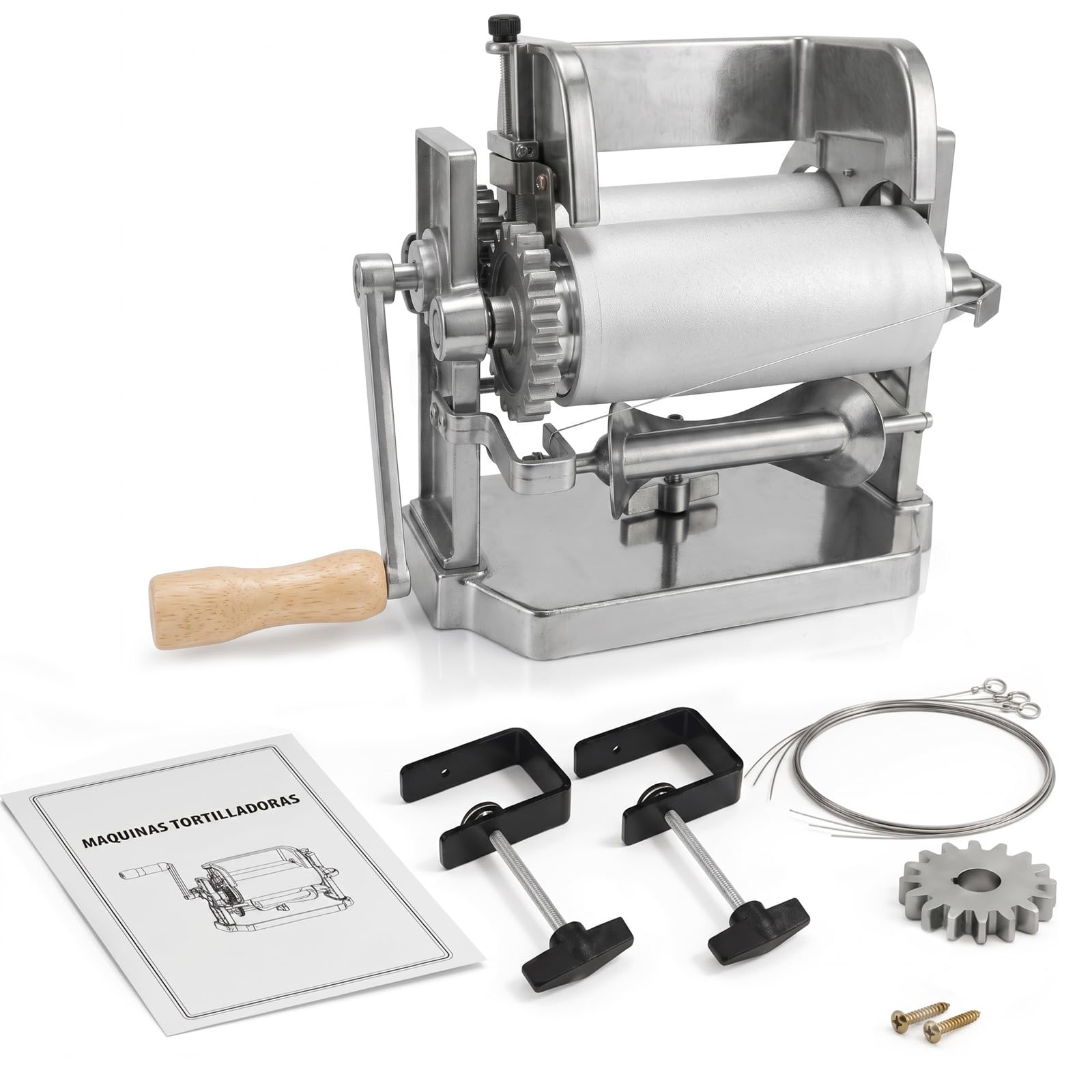 Photo 1 of Manual Tortilla Maker Machine, 5.5-Inch Corn Tortilladora, Roller Cutter