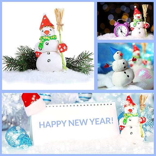 Miniatura 7 de BBTO Manta Grande de Nieve Falsa de Navidad 1 Hoja, 5 x 6.6 Pies Hoja de Rollo de Nieve Artificial Blanca Decoraciones para Navidad Accesorios