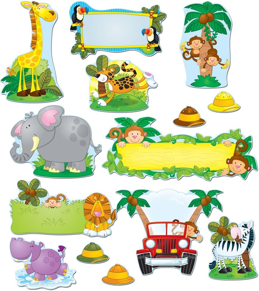 Carson Dellosa Jungle Safari Bulletin Board Set (110152