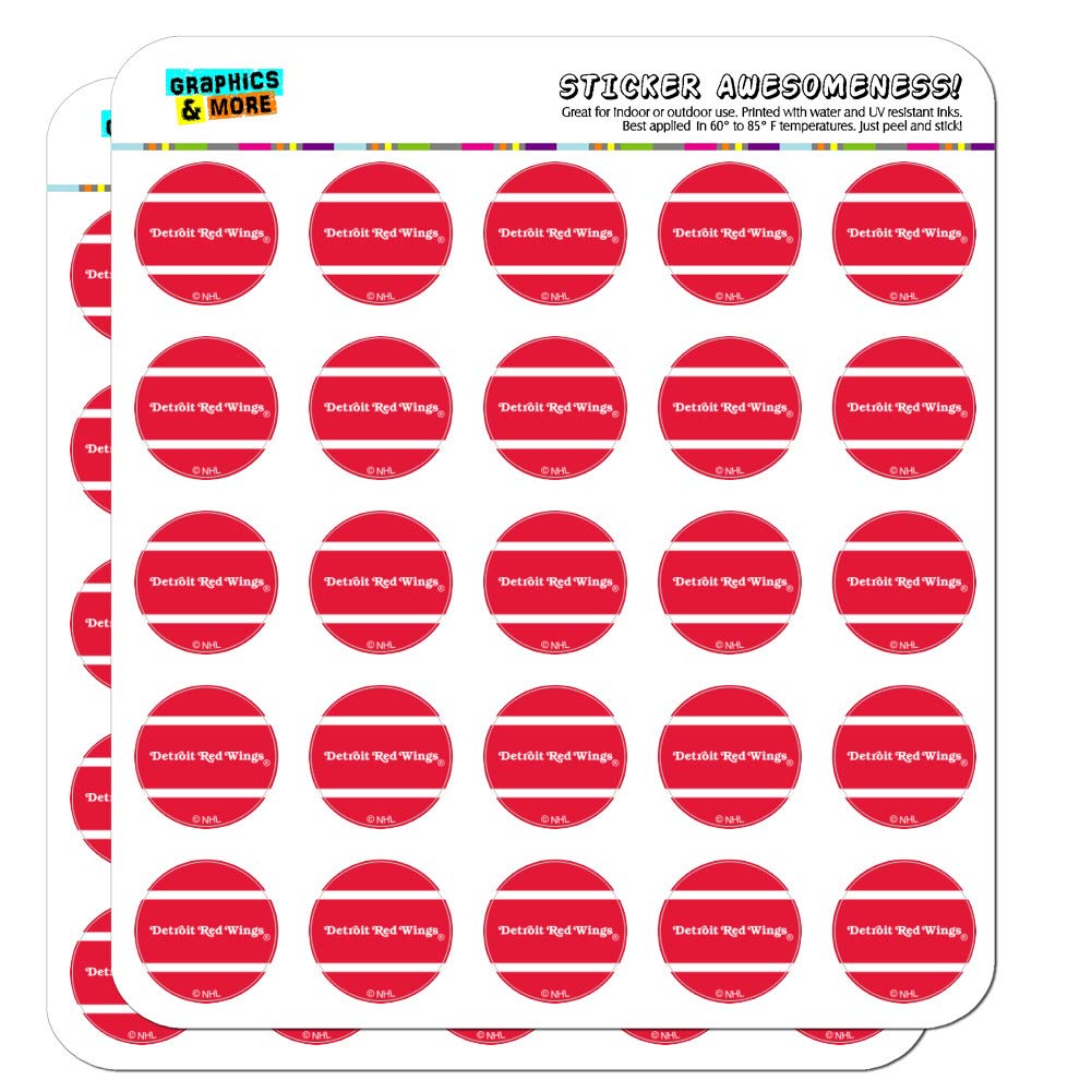 NHL Detroit Red Wings Logo Planner Calendar Scrapbooking Crafting Stickers