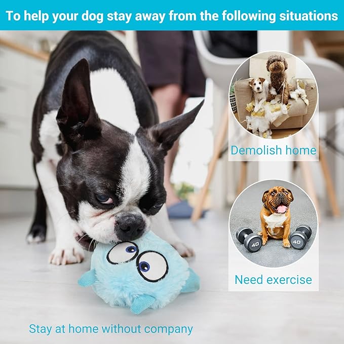 Juguete Interactivo Squeaky LESYPET para Perros y Gatos - Pelota Monstruo de Peluche miniatura 5