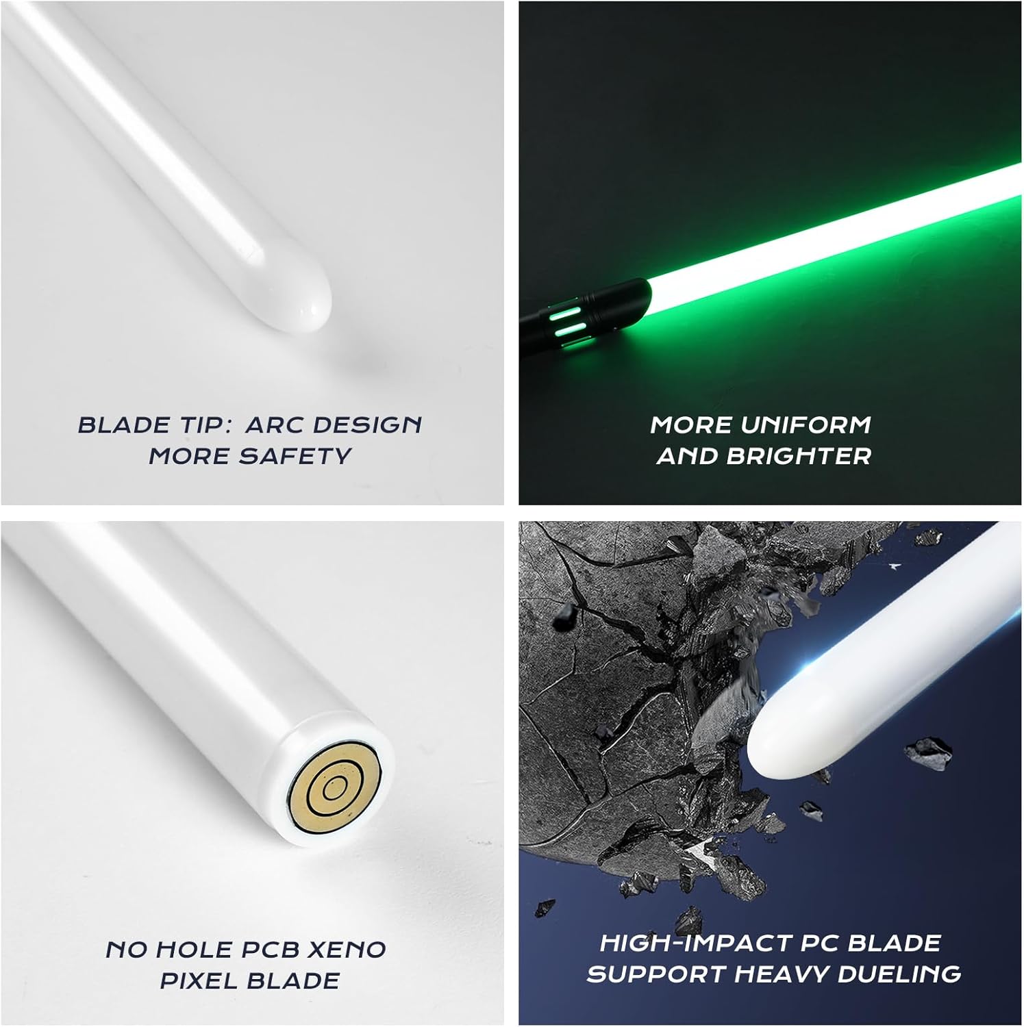 Pixel Light Saber Blade, Xenopixel Light Saber Blade Support Heavy Dueling, with Double Sides LED Strip Diameter 1 inch, Length 82cm/32inch