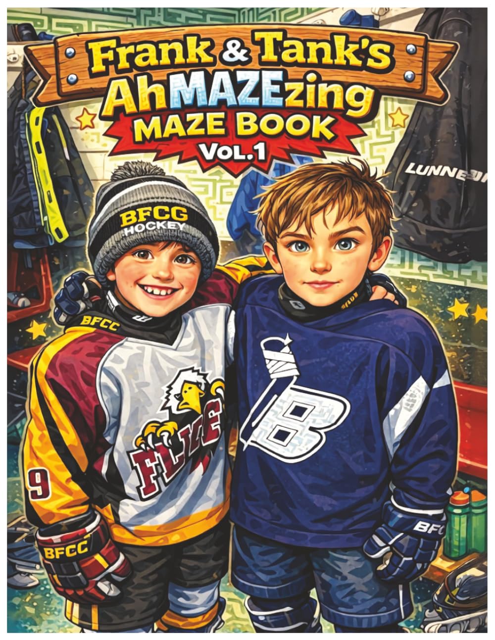 Frank & Tank's AhMAZEzing Maze Book Vol. 1: Easy Maze Puzzles for Kids Ages 6–10 | 25 Fun Brain Games for Young Puzzle Solvers