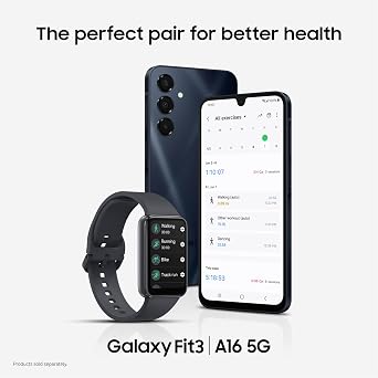 Samsung Galaxy A16 5G A Series, Unlocked Android Smartphone, Large AMOLED Display, Durable Design, Super Fast Charging, Expandable Storage, 5G Connectivity, US Version, 2025, Blue Black