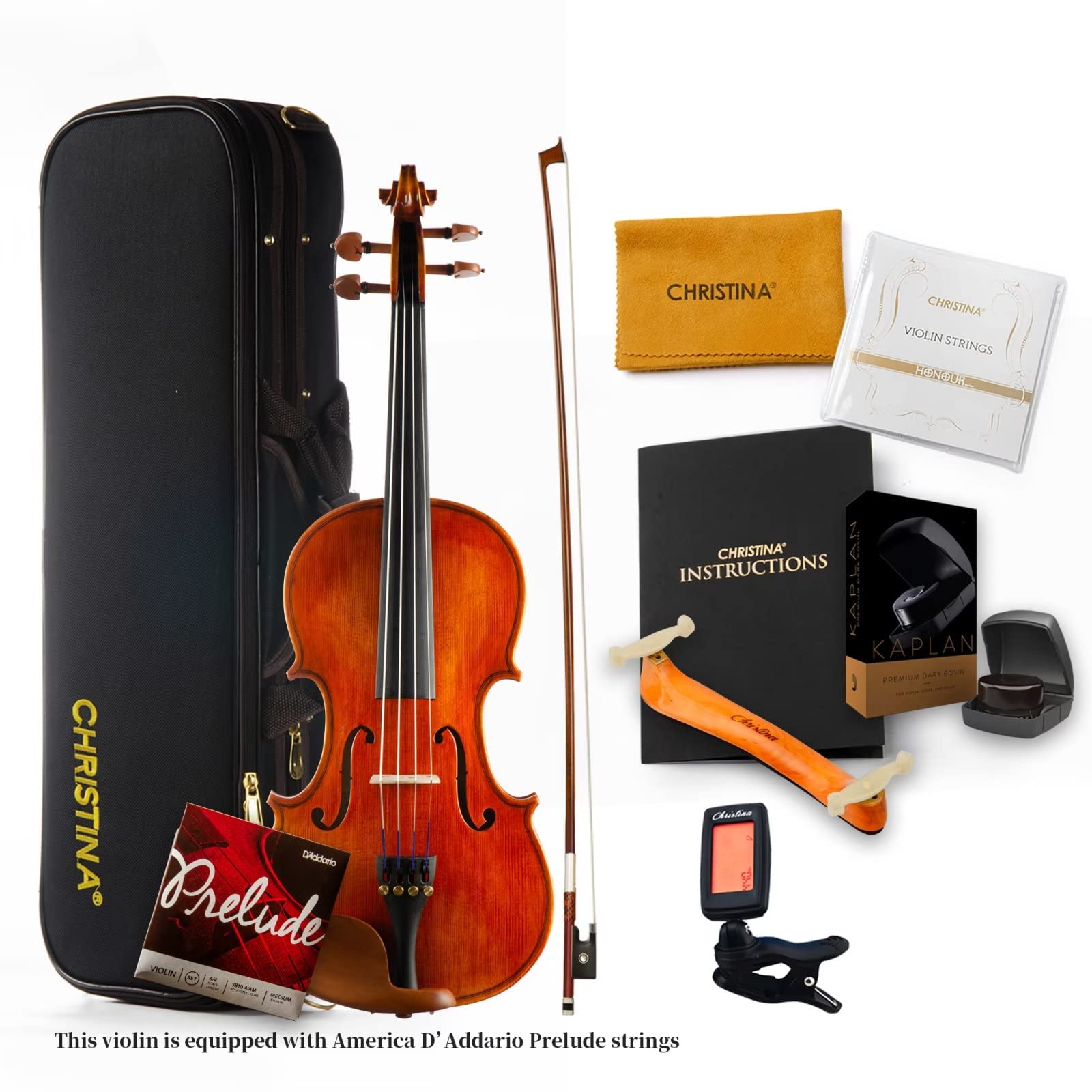 アメリカ ステンドグラス Violinヴァイオリン グラスマスターズ社アールデコ Amazon.com: CHRISTINA Muse Acoustic Violins for Beginners 3/4 Full