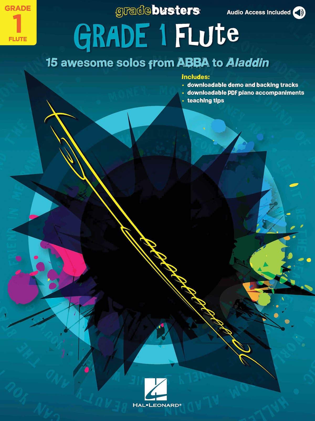 Gradebusters: Grade 1 - Flute | 15 awesome solos from ABBA to Aladdin | Easy Flute Sheet Music Book with Audio Access for Students Teachers and Music lovers |Practice Lessons Exams Performance Skills