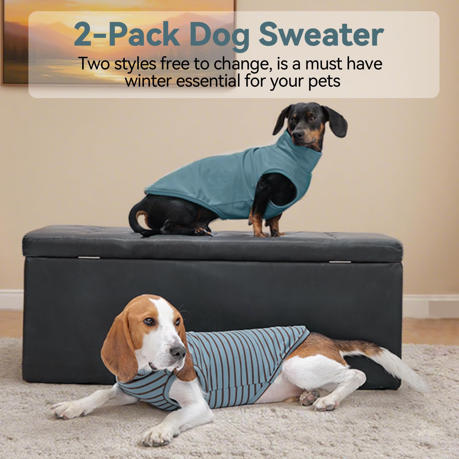 Hundepullover mit Rollkragenpullover, für den Winter, Herbst, Hundekleidung, Mantel für Hunde, Jungen und Mädchen, Haustier-Sweatshirt, Fleece-Weste für Labrador Retriever, Australischer