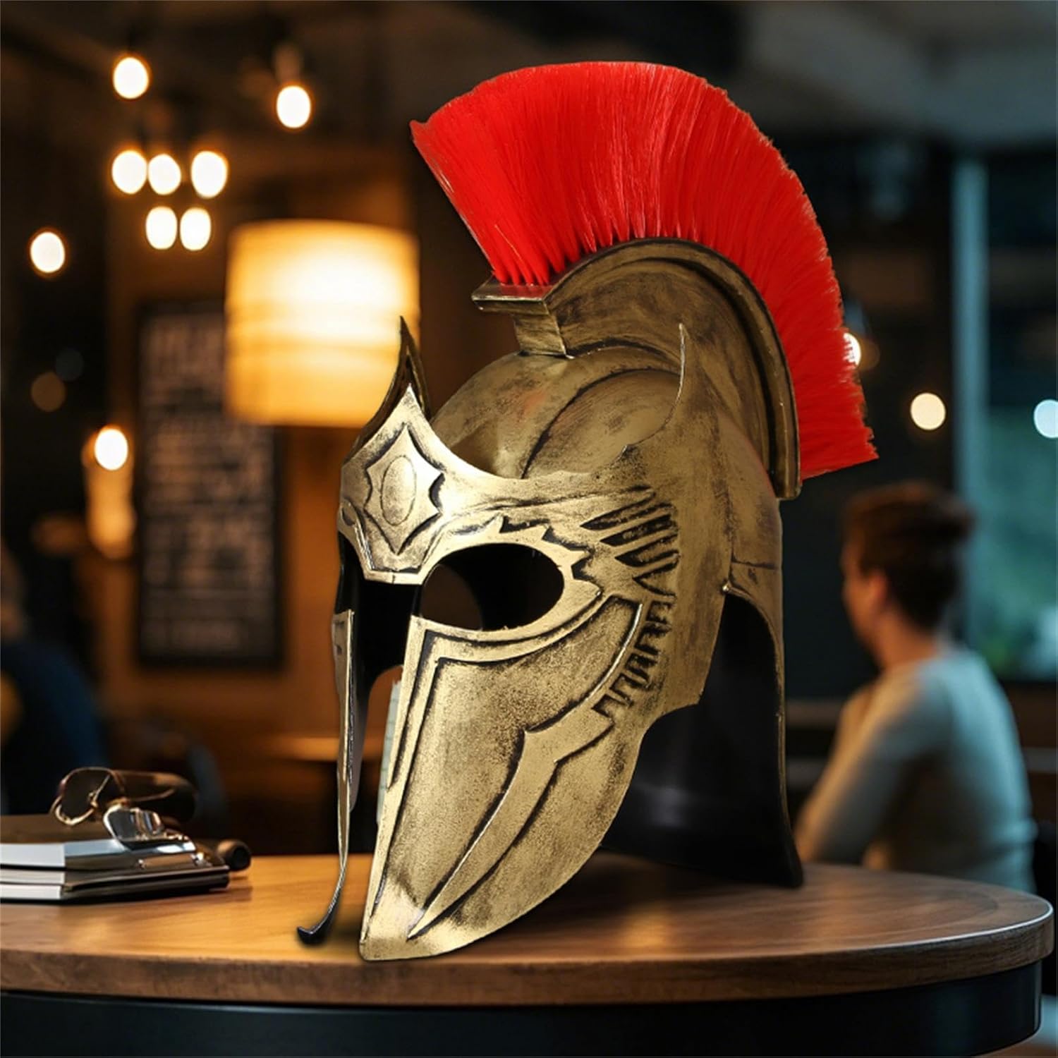 Medieval Greek Spartan Roman Helmets Wearable Movie Replica Helmet Vintage Home Decor Gifts