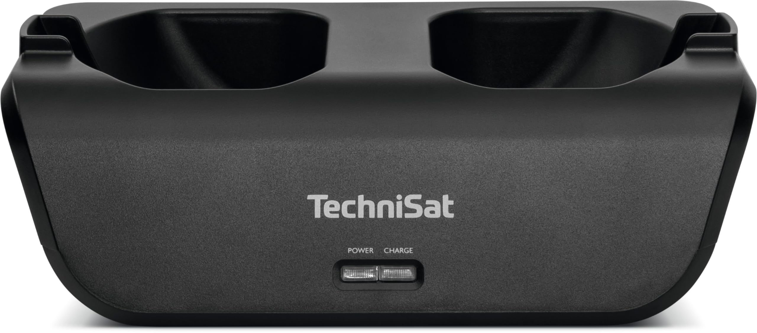 TechniSat STEREOMAN 2 V2 – bezprzewodowe słuchawki 2,4 GHz (do telewizorów i urządzeń muzycznych, ze stacją dokującą, AUX-in, wejście audio) czarne